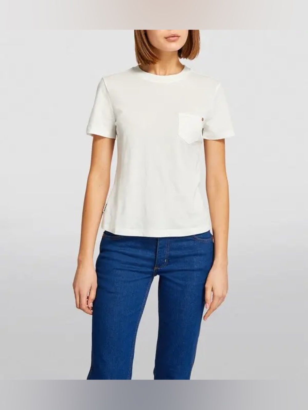 Wrangler x STAUD The W T-Shirt White Pocket Tee Size S